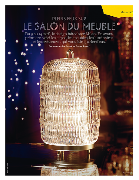 AD magazine, still life, nature morte, Baccarat