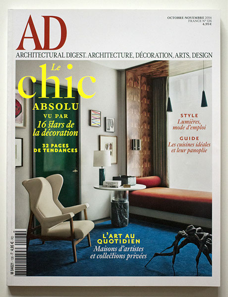 Luis Laplace, AD magazine, AD intérieurs 2014 Décors à vivre
